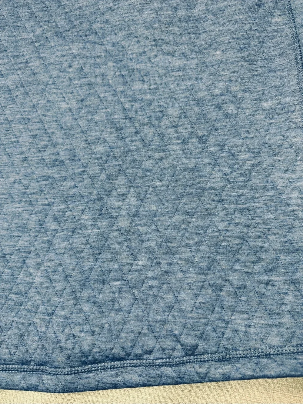 NWT New Magaschoni Blue Quilted Half-Zip Sweater Size XL